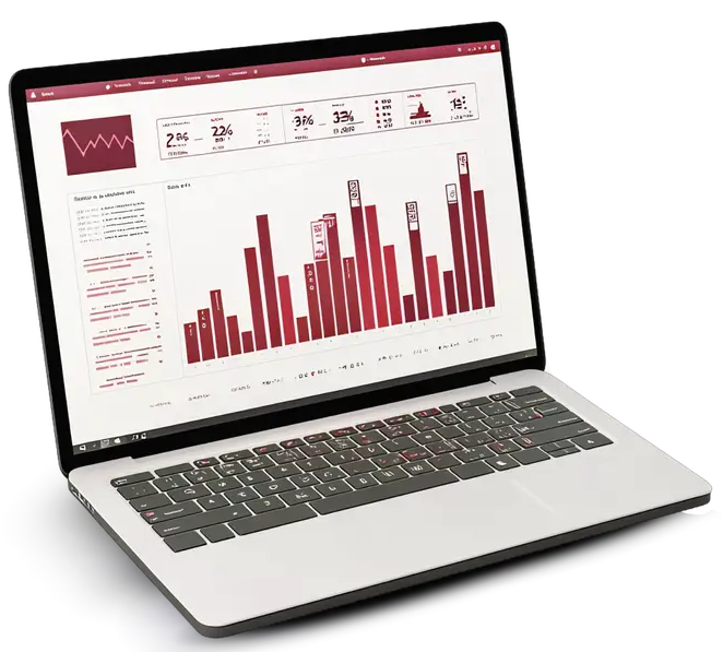 laptop with green bar graph and data visualizati 398e0201 6e54 45b4 bd12 cf4fdc42968e top right 1